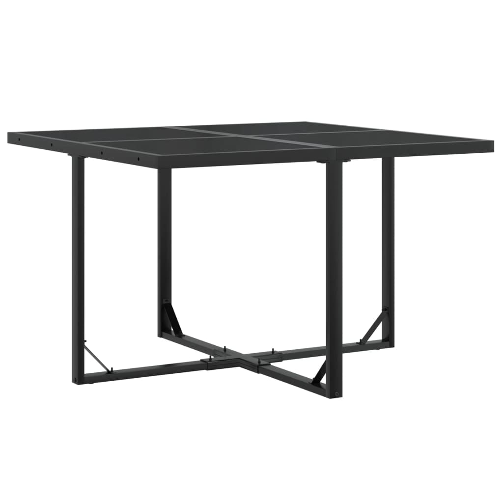 vidaXL Set mobilier de grădină, 5 piese, negru, textilenă