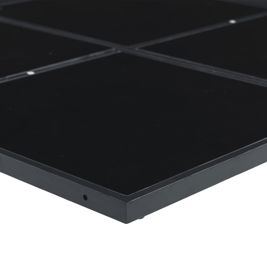 vidaXL Set mobilier de grădină, 5 piese, negru, textilenă