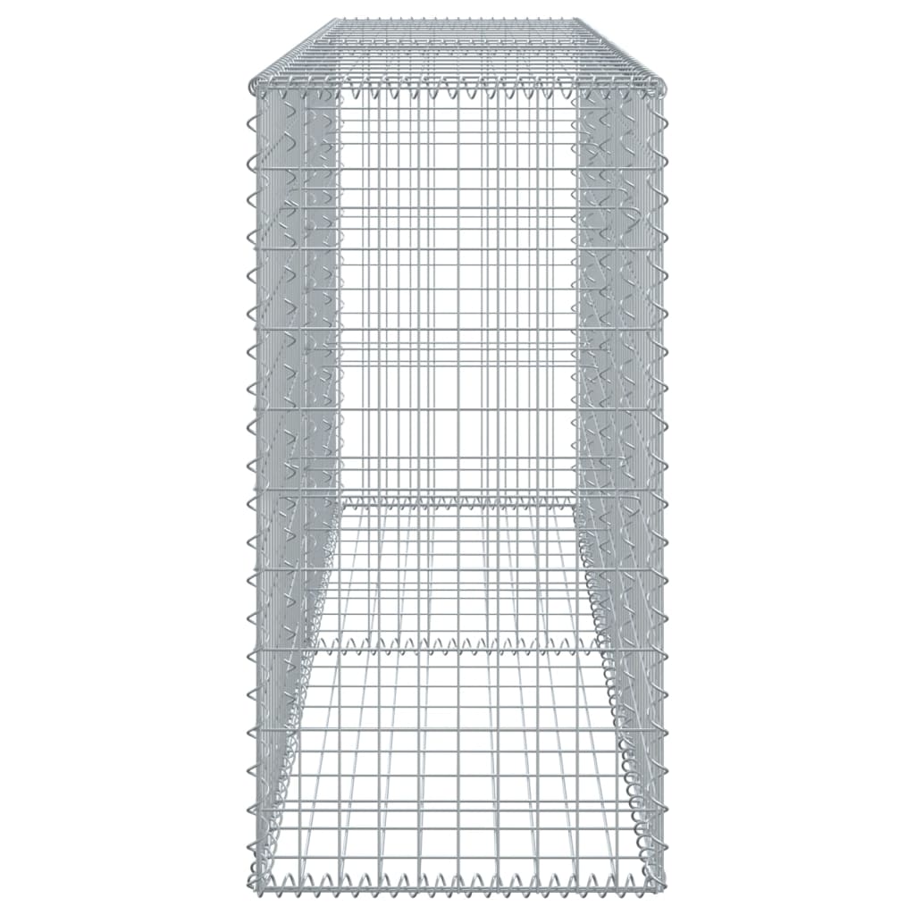 vidaXL Coș gabion cu capac, 200x50x100 cm, fier galvanizat vidaXL Coș gabion cu capac, 200x50x100 cm, fier galvanizat