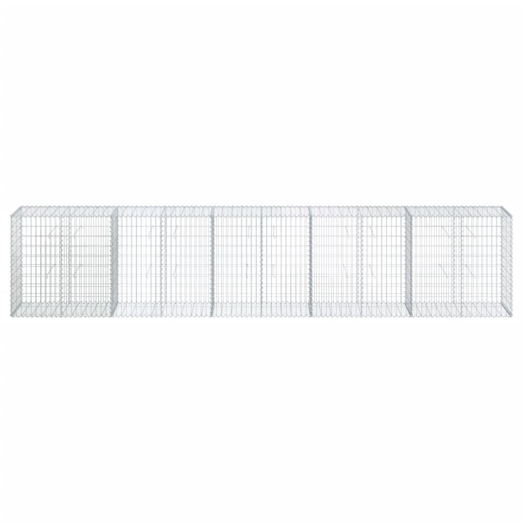 vidaXL Coș gabion cu capac, 500x50x100 cm, fier galvanizat vidaXL Coș gabion cu capac, 500x50x100 cm, fier galvanizat