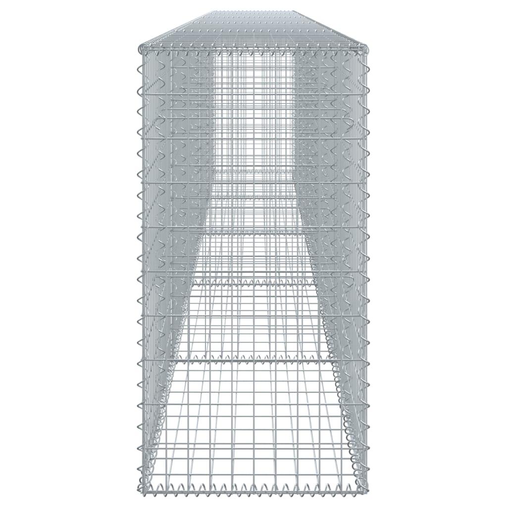 vidaXL Coș gabion cu capac, 500x50x100 cm, fier galvanizat vidaXL Coș gabion cu capac, 500x50x100 cm, fier galvanizat