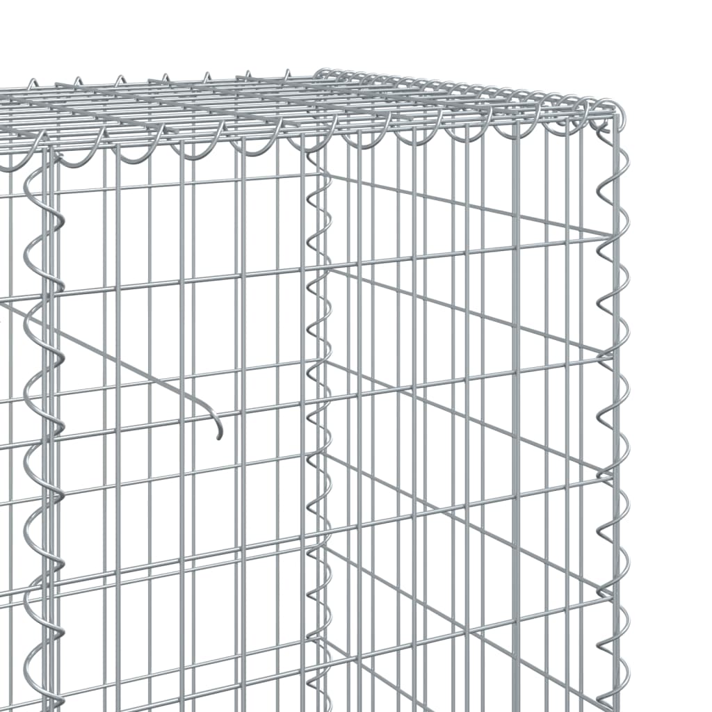 vidaXL Coș gabion cu capac, 500x50x100 cm, fier galvanizat vidaXL Coș gabion cu capac, 500x50x100 cm, fier galvanizat