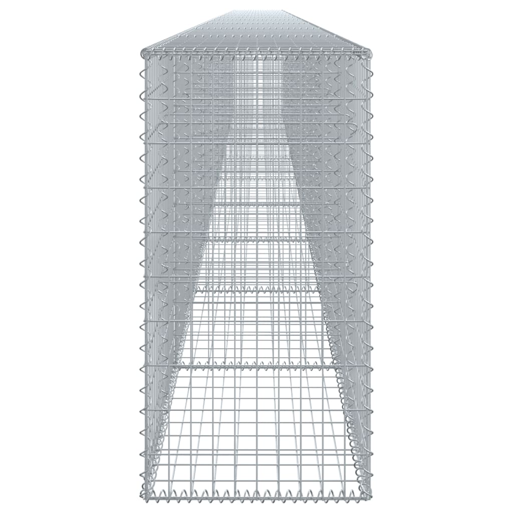 vidaXL Coș gabion cu capac, 1000x50x100 cm, fier galvanizat vidaXL Coș gabion cu capac, 1000x50x100 cm, fier galvanizat