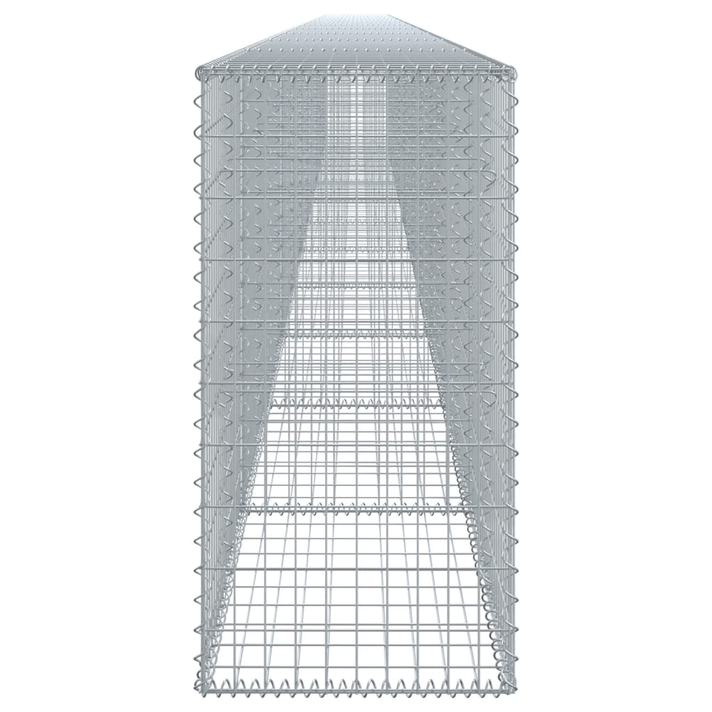 vidaXL Coș gabion cu capac, 1100x50x100 cm, fier galvanizat vidaXL Coș gabion cu capac, 1100x50x100 cm, fier galvanizat