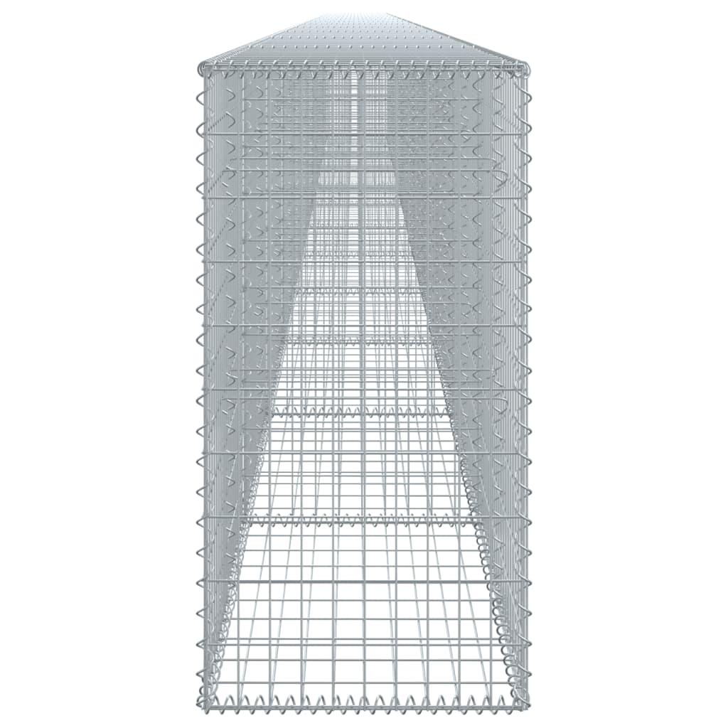vidaXL Coș gabion cu capac, 1200x50x100 cm, fier galvanizat vidaXL Coș gabion cu capac, 1200x50x100 cm, fier galvanizat