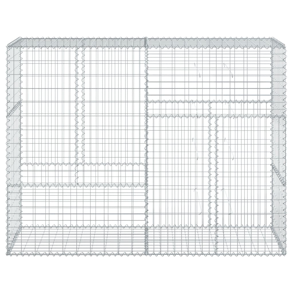 vidaXL Coș gabion cu capac, 200x50x150 cm, fier galvanizat vidaXL Coș gabion cu capac, 200x50x150 cm, fier galvanizat