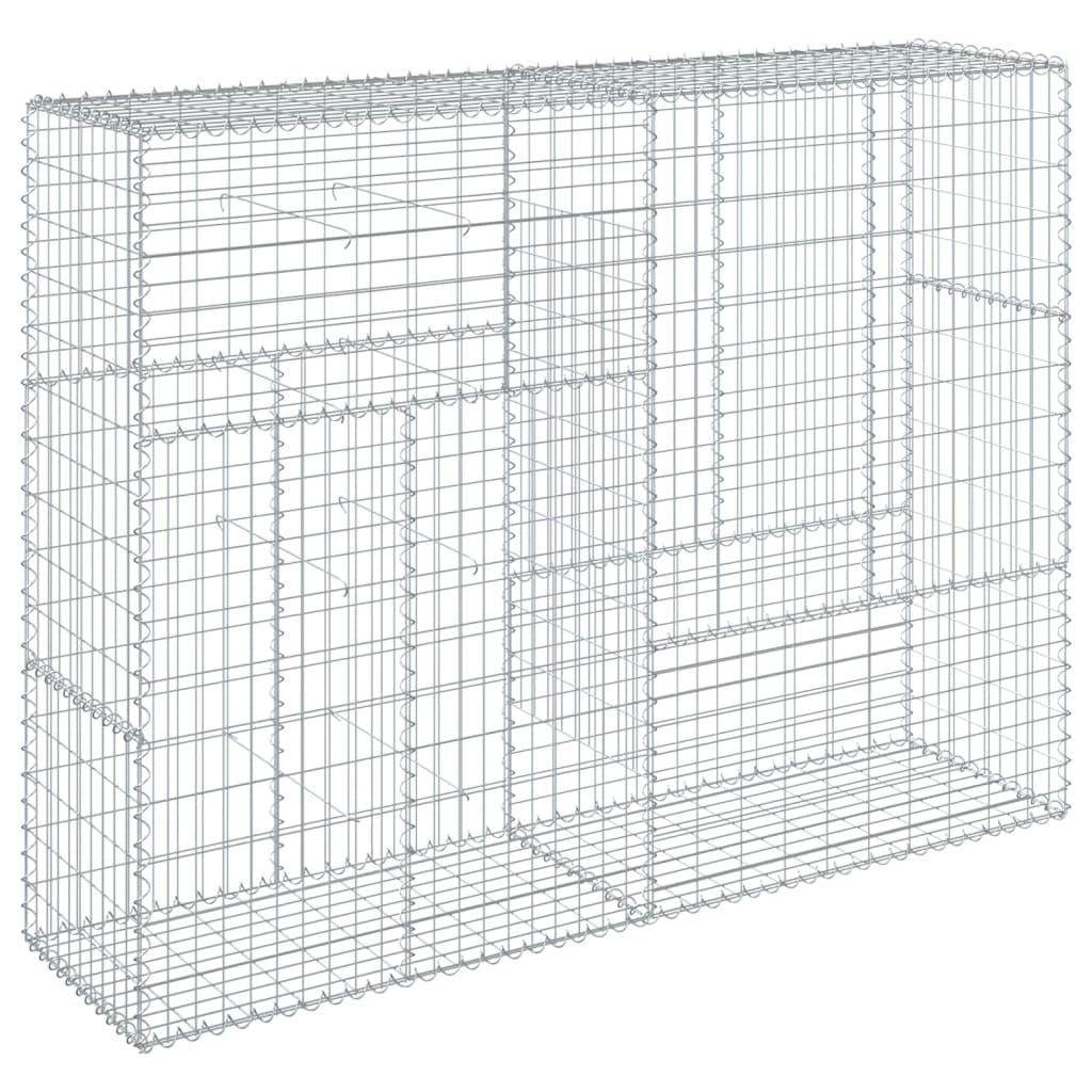 vidaXL Coș gabion cu capac, 200x50x150 cm, fier galvanizat vidaXL Coș gabion cu capac, 200x50x150 cm, fier galvanizat