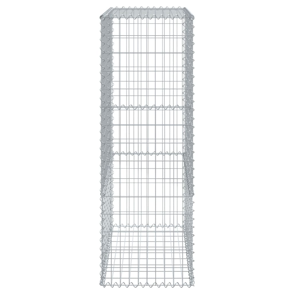 vidaXL Coș gabion cu capac, 300x50x150 cm, fier galvanizat