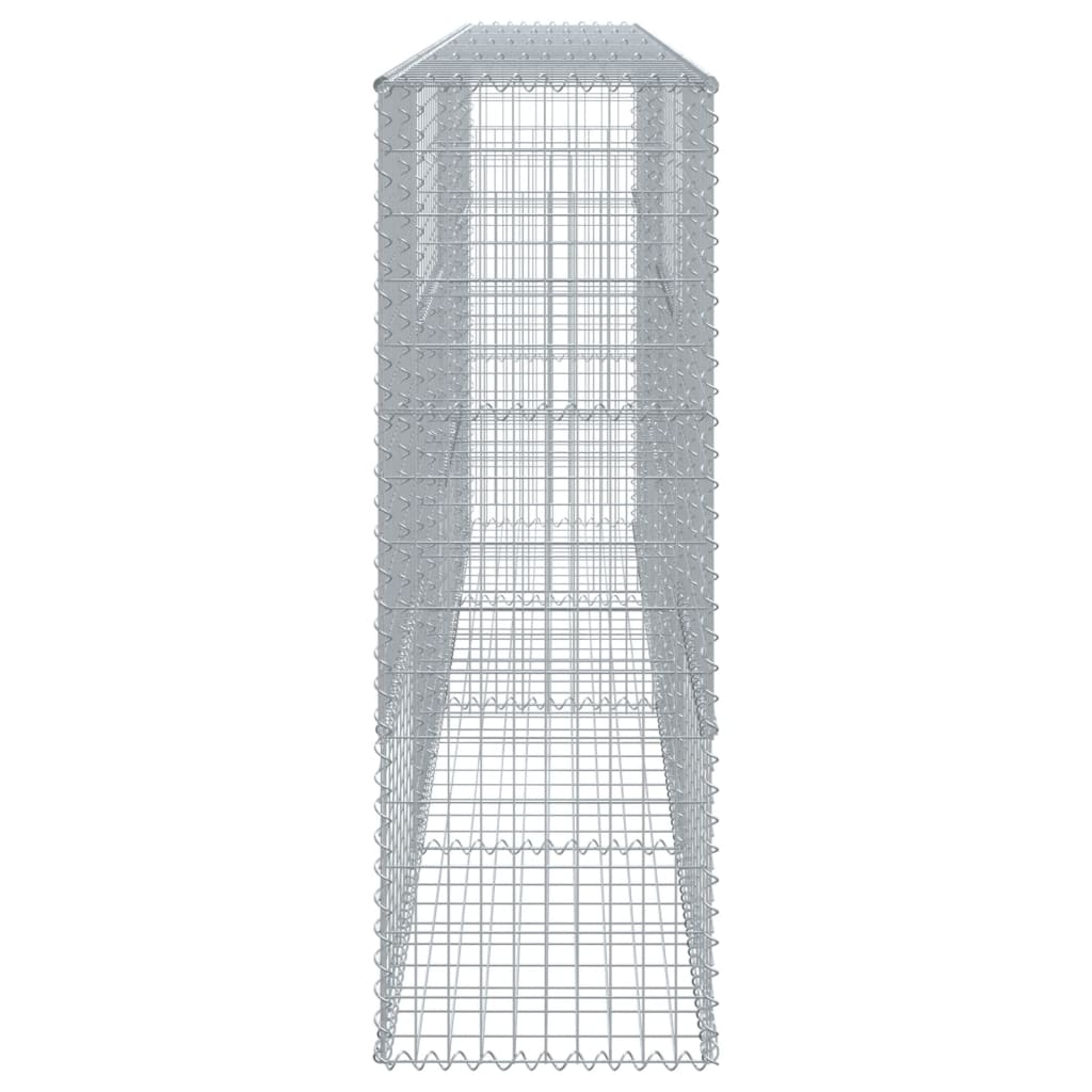 vidaXL Coș gabion cu capac, 400x50x150 cm, fier galvanizat vidaXL Coș gabion cu capac, 400x50x150 cm, fier galvanizat