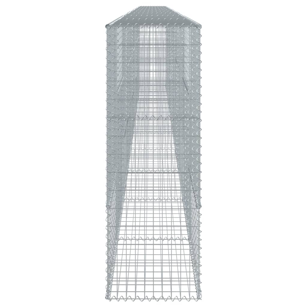 vidaXL Coș gabion cu capac, 1000x50x150 cm, fier galvanizat vidaXL Coș gabion cu capac, 1000x50x150 cm, fier galvanizat