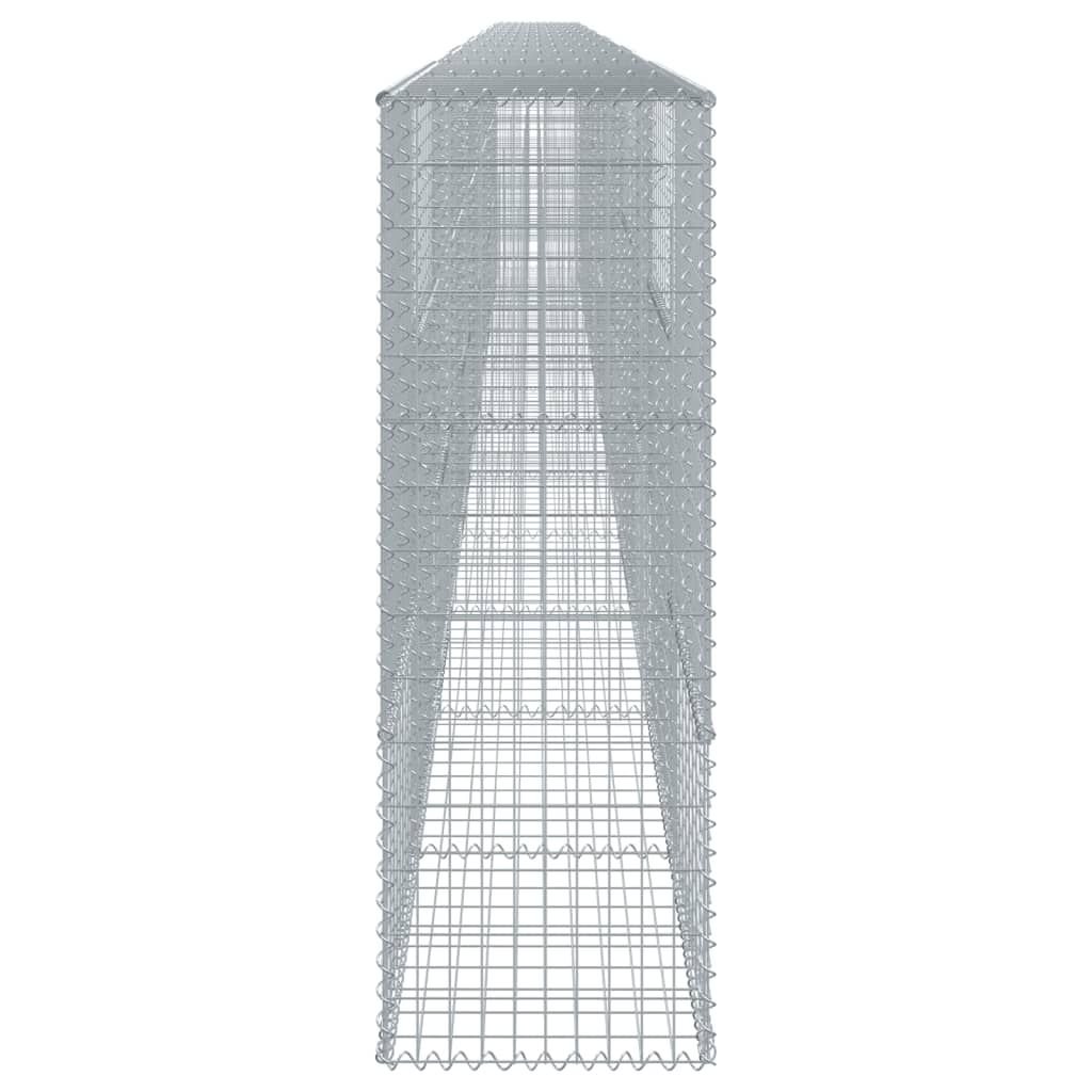 vidaXL Coș gabion cu capac, 1200x50x150 cm, fier galvanizat vidaXL Coș gabion cu capac, 1200x50x150 cm, fier galvanizat