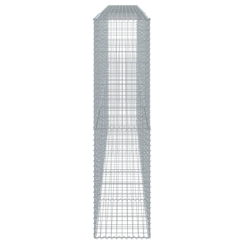 vidaXL Coș gabion cu capac, 500x50x200 cm, fier galvanizat vidaXL Coș gabion cu capac, 500x50x200 cm, fier galvanizat
