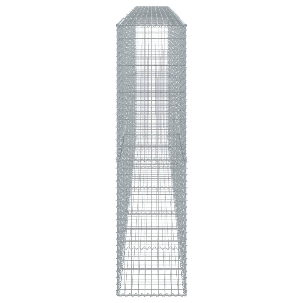 vidaXL Coș gabion cu capac, 600x50x200 cm, fier galvanizat vidaXL Coș gabion cu capac, 600x50x200 cm, fier galvanizat