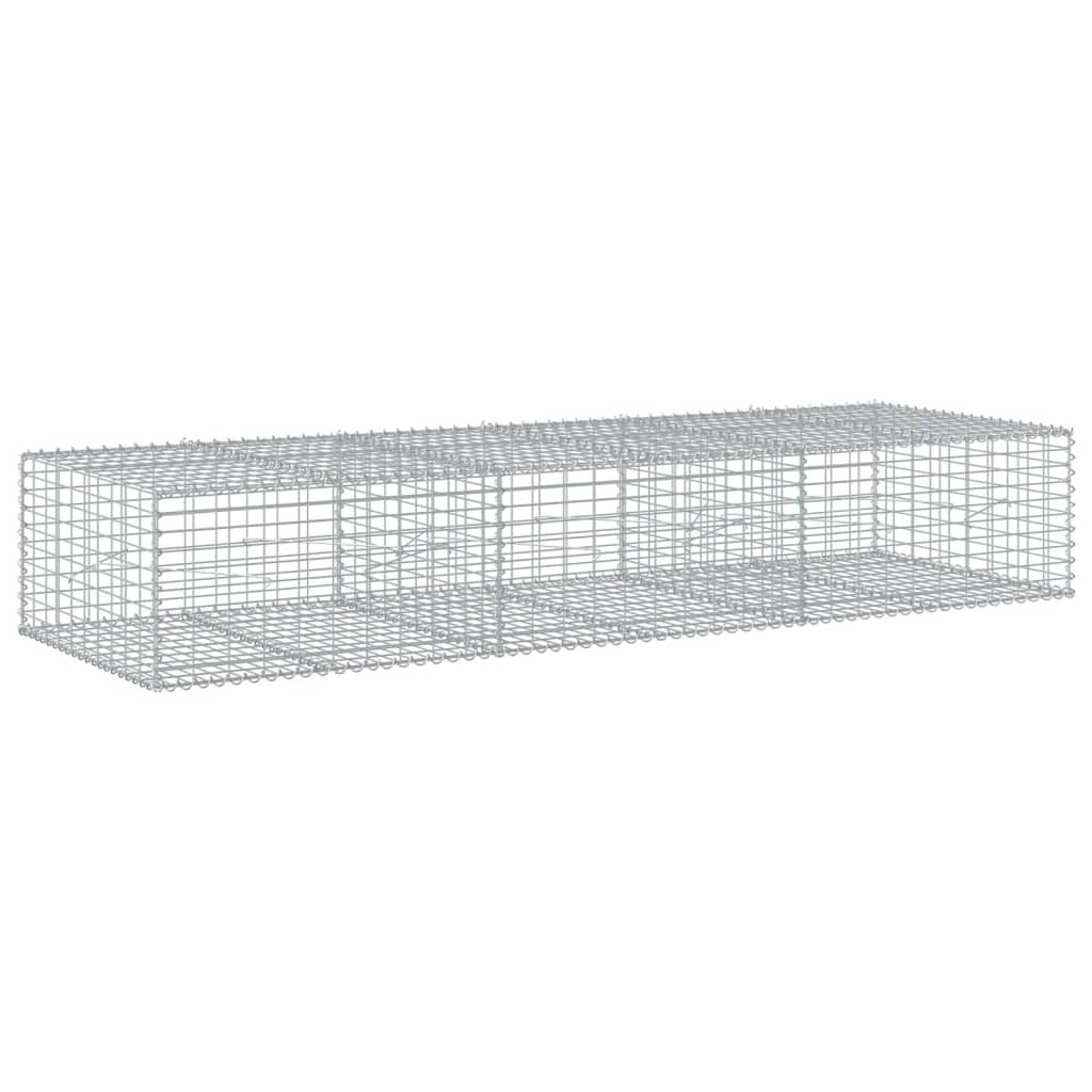 vidaXL Coș gabion cu capac, 300x100x50 cm, fier galvanizat vidaXL Coș gabion cu capac, 300x100x50 cm, fier galvanizat