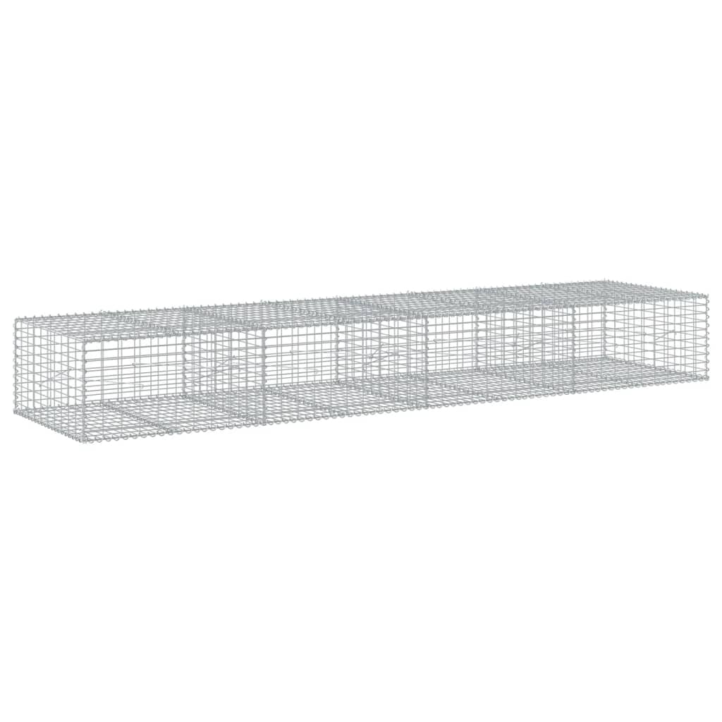 vidaXL Coș gabion cu capac, 400x100x50 cm, fier galvanizat vidaXL Coș gabion cu capac, 400x100x50 cm, fier galvanizat