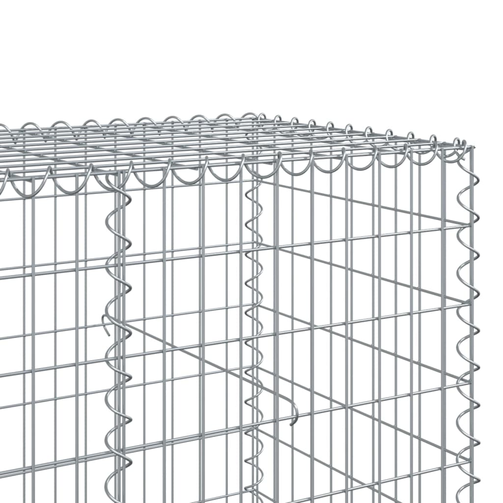 vidaXL Coș gabion cu capac, 550x100x100 cm, fier galvanizat vidaXL Coș gabion cu capac, 550x100x100 cm, fier galvanizat