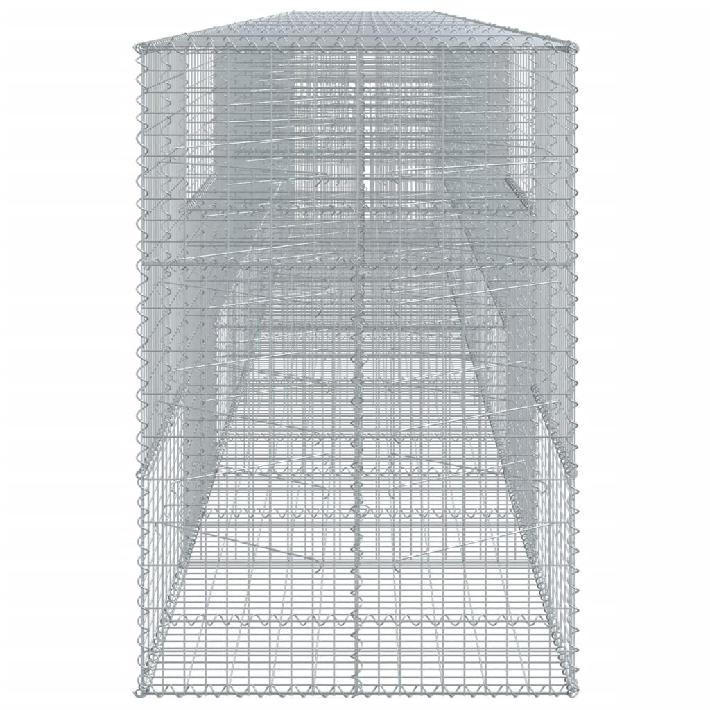 vidaXL Coș gabion cu capac, 900x100x150 cm, fier galvanizat vidaXL Coș gabion cu capac, 900x100x150 cm, fier galvanizat