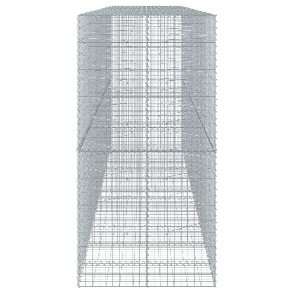vidaXL Coș gabion cu capac, 550x100x200 cm, fier galvanizat vidaXL Coș gabion cu capac, 550x100x200 cm, fier galvanizat