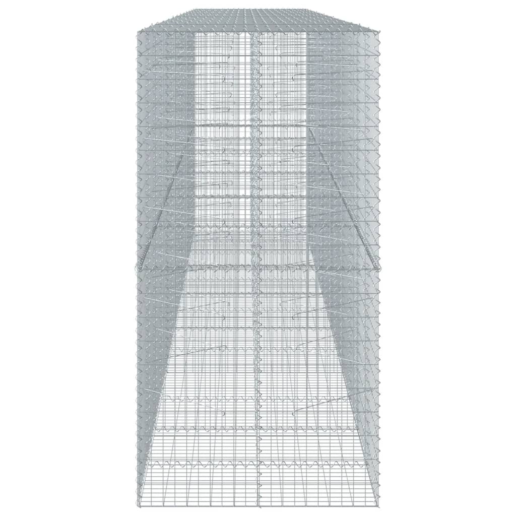 vidaXL Coș gabion cu capac, 650x100x200 cm, fier galvanizat vidaXL Coș gabion cu capac, 650x100x200 cm, fier galvanizat