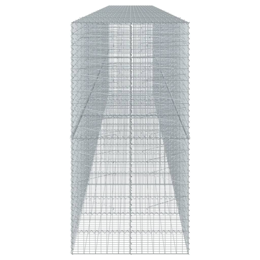 vidaXL Coș gabion cu capac, 900x100x200 cm, fier galvanizat vidaXL Coș gabion cu capac, 900x100x200 cm, fier galvanizat