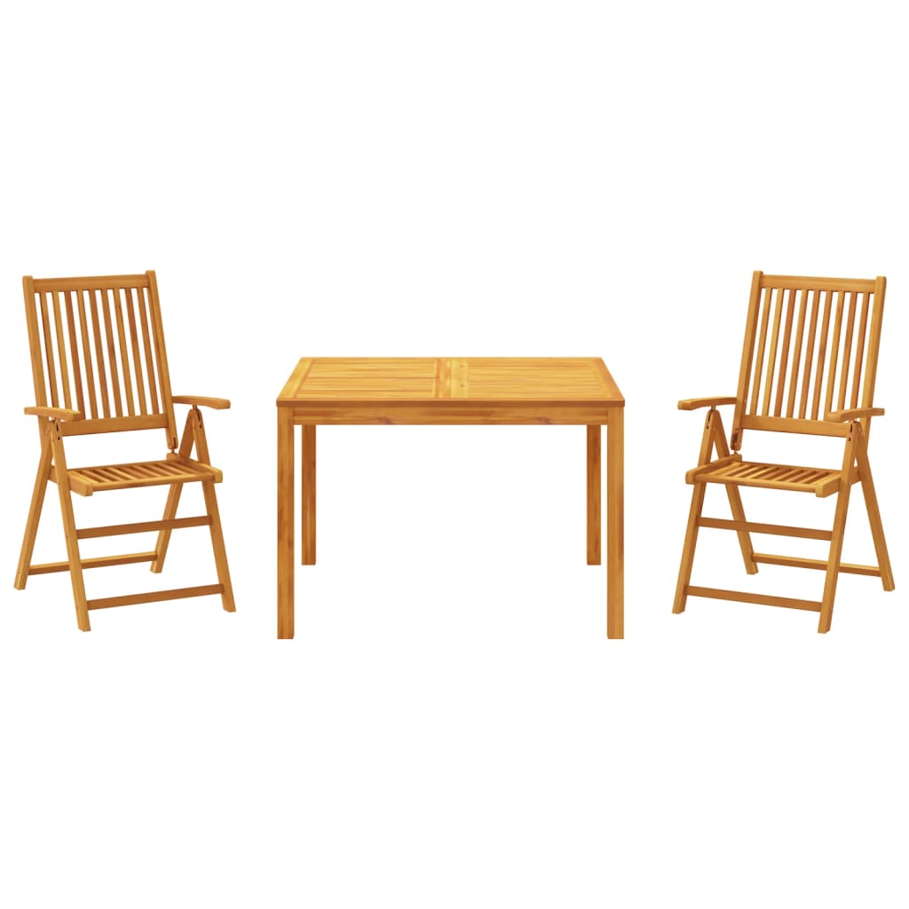 vidaXL Set mobilier de grădină, 3 piese, lemn masiv de acacia vidaXL Set mobilier de grădină, 3 piese, lemn masiv de acacia