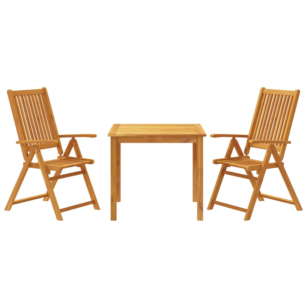 vidaXL Set mobilier de grădină, 3 piese, lemn masiv de acacia vidaXL Set mobilier de grădină, 3 piese, lemn masiv de acacia