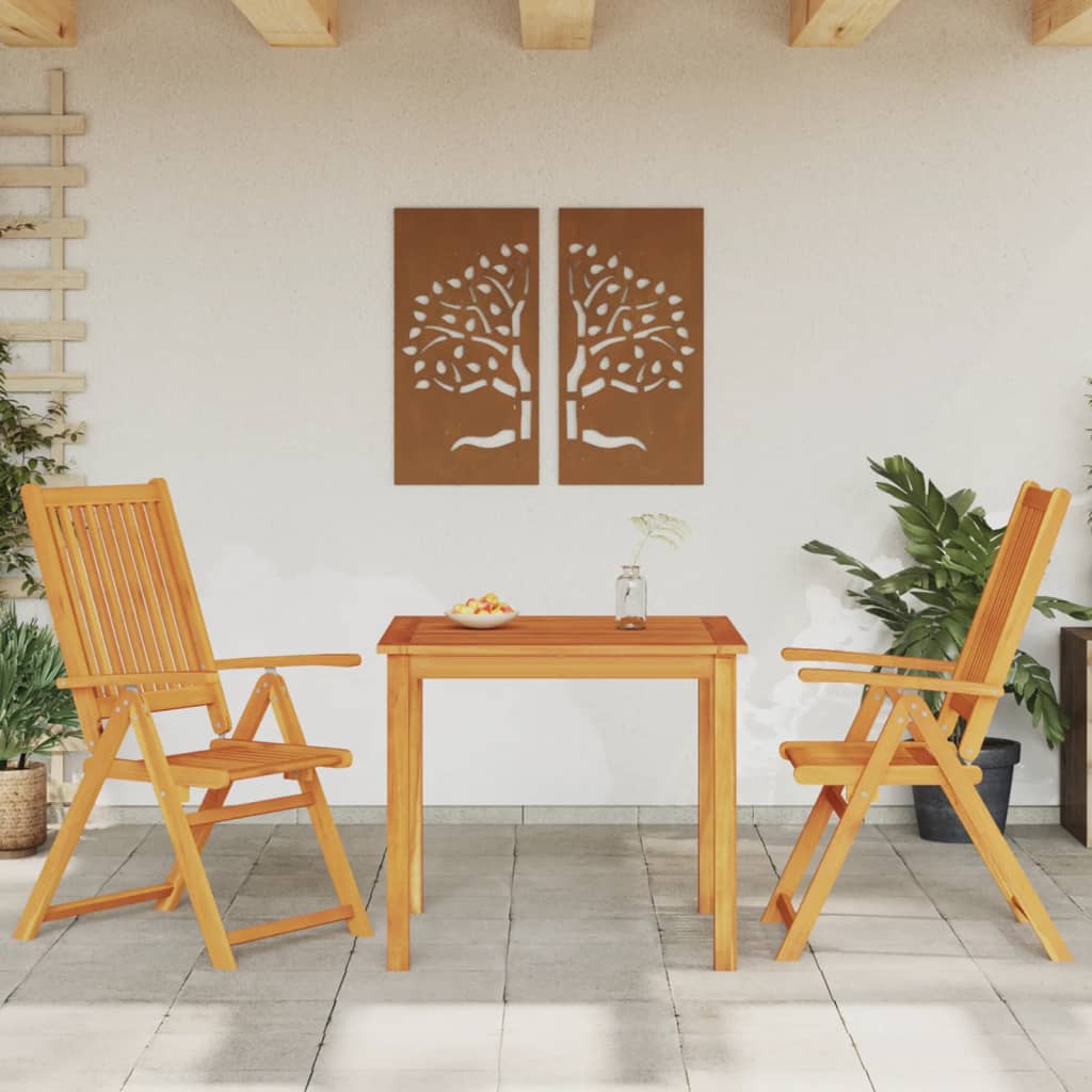 vidaXL Set mobilier de grădină, 3 piese, lemn masiv de acacia vidaXL Set mobilier de grădină, 3 piese, lemn masiv de acacia