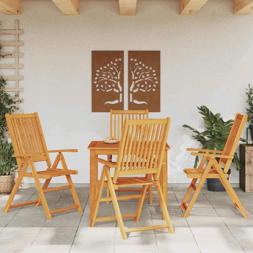 vidaXL Set mobilier de grădină, 5 piese, 85x85x74 cm, lemn masiv de acacia