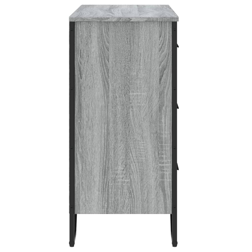 vidaXL Comodă cu sertare, gri sonoma 91x35,5x74,5 cm lemn prelucrat vidaXL Comodă cu sertare, gri sonoma 91x35,5x74,5 cm lemn prelucrat