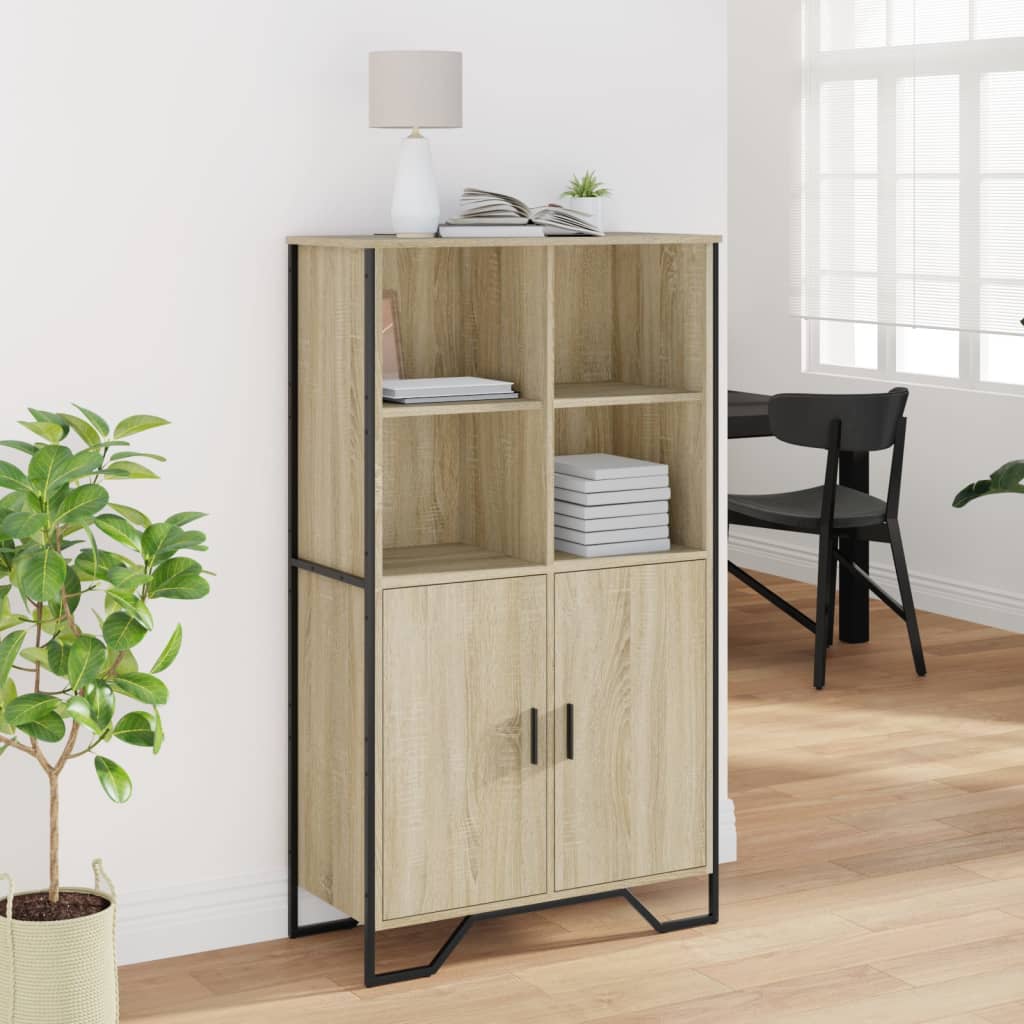 vidaXL Dulap înalt, stejar sonoma, 79,5x35,5x137,5 cm, lemn prelucrat