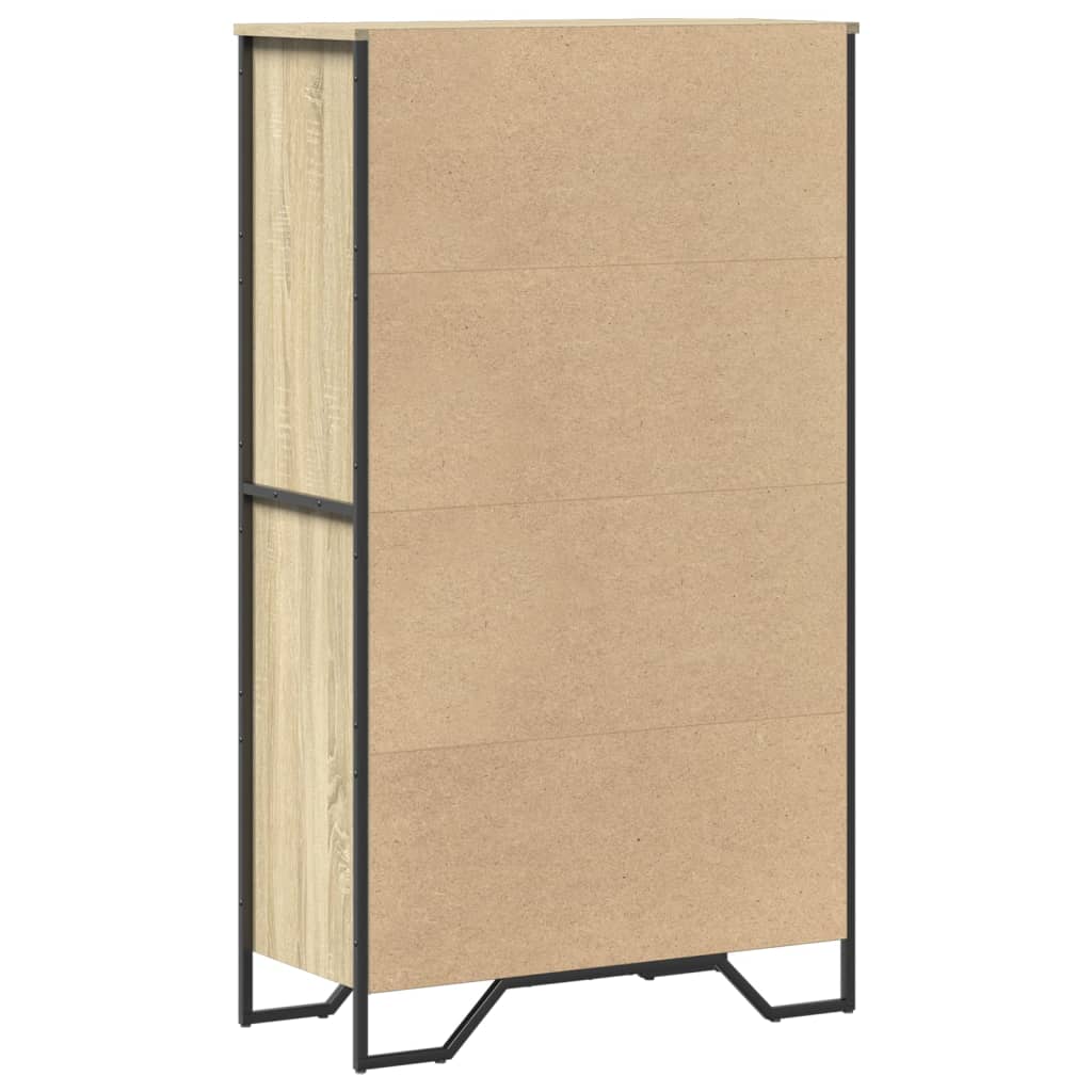 vidaXL Dulap înalt, stejar sonoma, 79,5x35,5x137,5 cm, lemn prelucrat