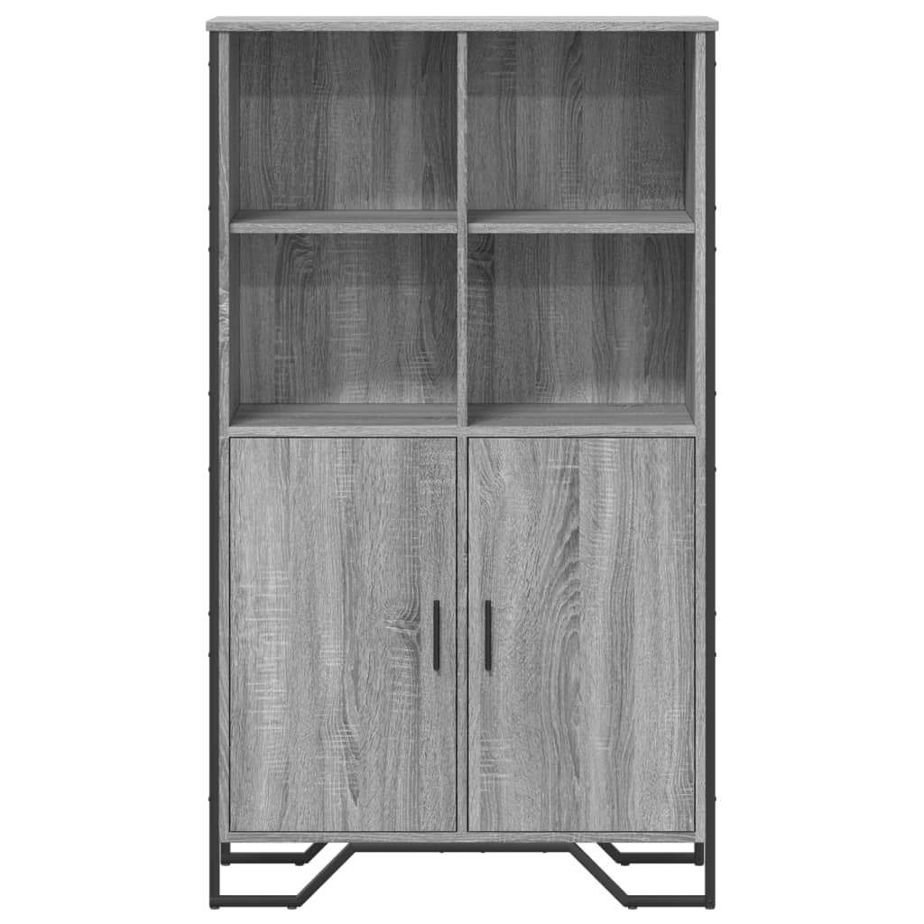 vidaXL Dulap înalt, gri sonoma, 79,5x35,5x137,5 cm, lemn prelucrat