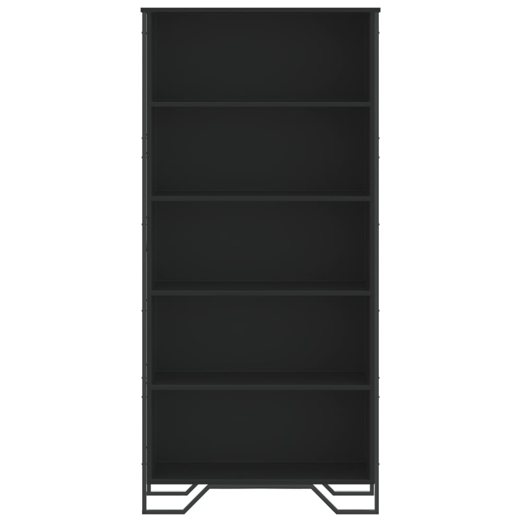 vidaXL Bibliotecă, negru, 80x31x169 cm, lemn prelucrat vidaXL Bibliotecă, negru, 80x31x169 cm, lemn prelucrat