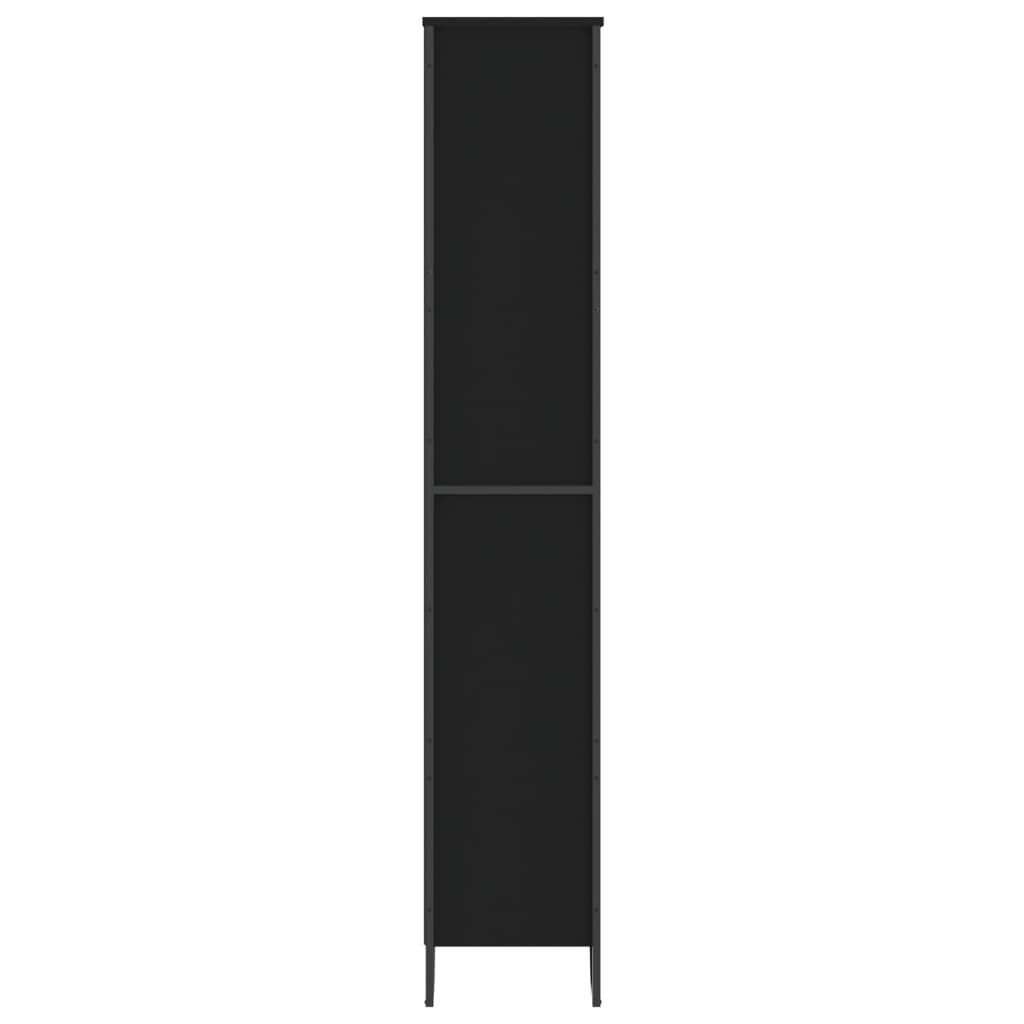 vidaXL Bibliotecă, negru, 80x31x169 cm, lemn prelucrat vidaXL Bibliotecă, negru, 80x31x169 cm, lemn prelucrat