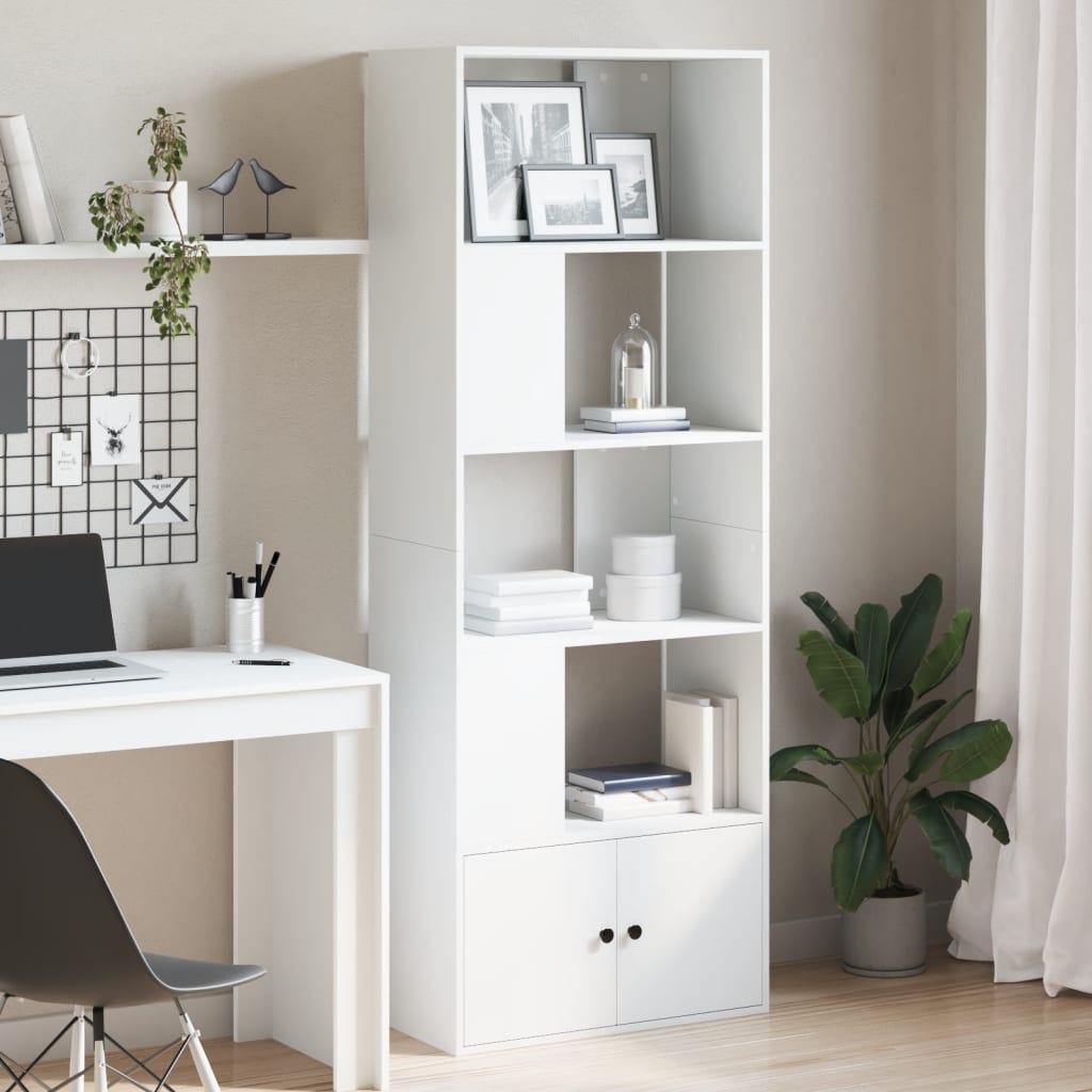 vidaXL Bibliotecă, alb, 70x36x189 cm, lemn prelucrat vidaXL Bibliotecă, alb, 70x36x189 cm, lemn prelucrat