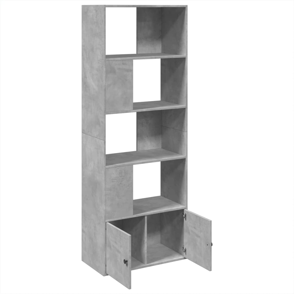 vidaXL Bibliotecă, gri beton, 70x36x189 cm, lemn compozit vidaXL Bibliotecă, gri beton, 70x36x189 cm, lemn compozit