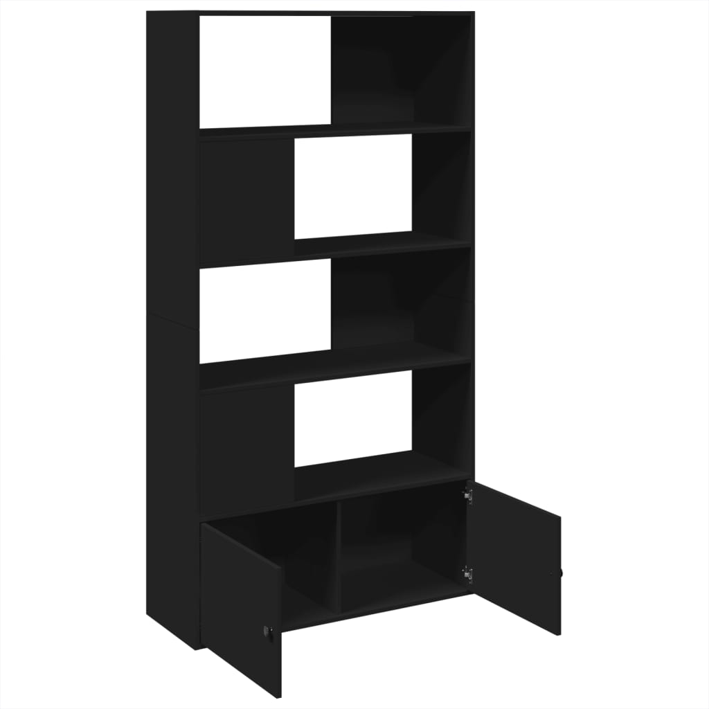 vidaXL Bibliotecă, negru, 100x36x189 cm, lemn prelucrat vidaXL Bibliotecă, negru, 100x36x189 cm, lemn prelucrat