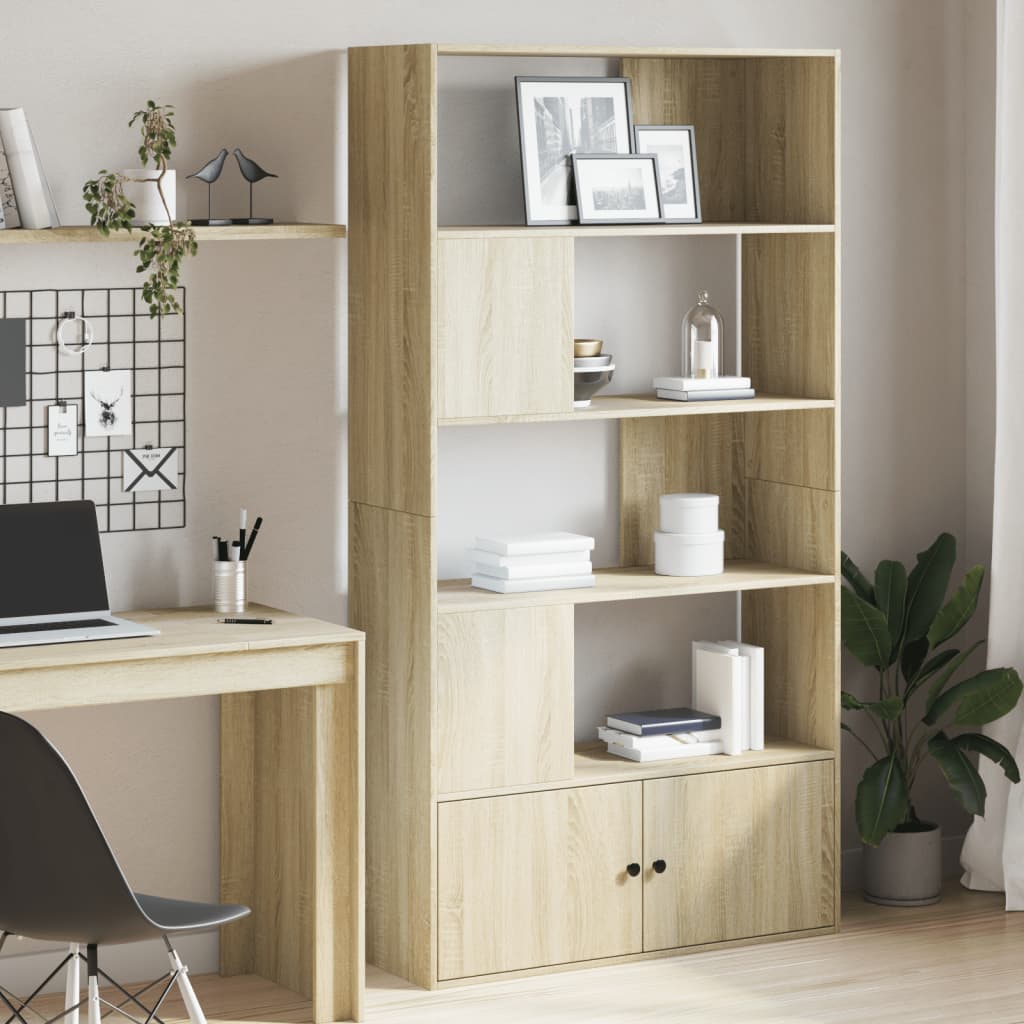 vidaXL Bibliotecă, stejar sonoma, 100x36x189 cm, lemn prelucrat vidaXL Bibliotecă, stejar sonoma, 100x36x189 cm, lemn prelucrat