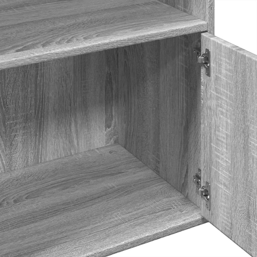 vidaXL Bibliotecă, gri sonoma, 100x36x189 cm, lemn prelucrat vidaXL Bibliotecă, gri sonoma, 100x36x189 cm, lemn prelucrat