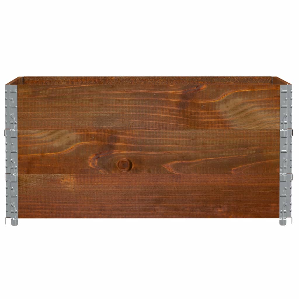 vidaXL Rame pentru paleți 3 buc. maro 120x80 cm lemn masiv de pin vidaXL Rame pentru paleți 3 buc. maro 120x80 cm lemn masiv de pin