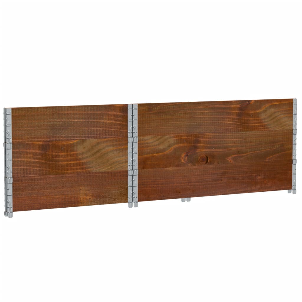 vidaXL Rame pentru paleți 3 buc. maro 120x80 cm lemn masiv de pin vidaXL Rame pentru paleți 3 buc. maro 120x80 cm lemn masiv de pin