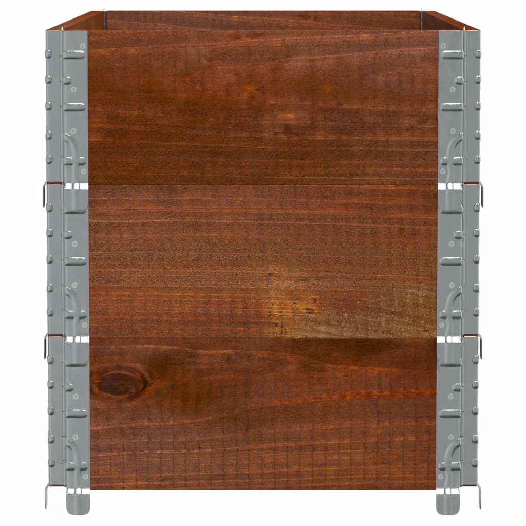 vidaXL Rame pentru paleți 3 buc. maro 100x50 cm lemn masiv de pin vidaXL Rame pentru paleți 3 buc. maro 100x50 cm lemn masiv de pin