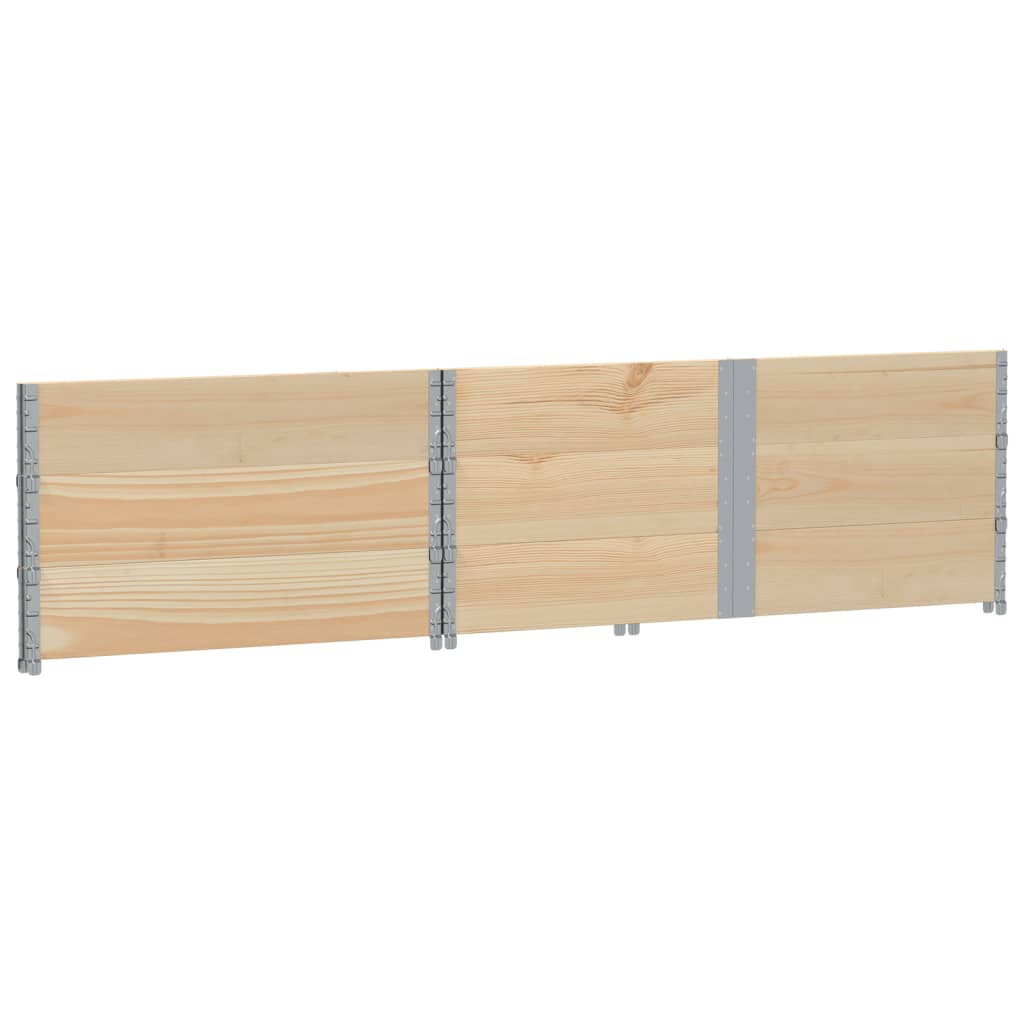 vidaXL Rame pentru paleți, 3 buc., 150x100 cm, lemn masiv de pin vidaXL Rame pentru paleți, 3 buc., 150x100 cm, lemn masiv de pin