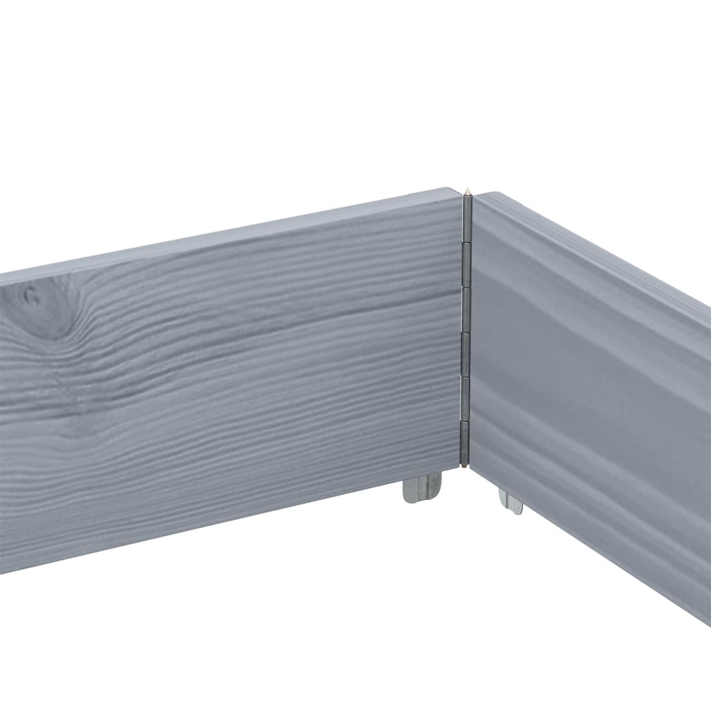 vidaXL Rame pentru paleți 3 buc. Gri 150x100 cm lemn masiv de pin vidaXL Rame pentru paleți 3 buc. Gri 150x100 cm lemn masiv de pin
