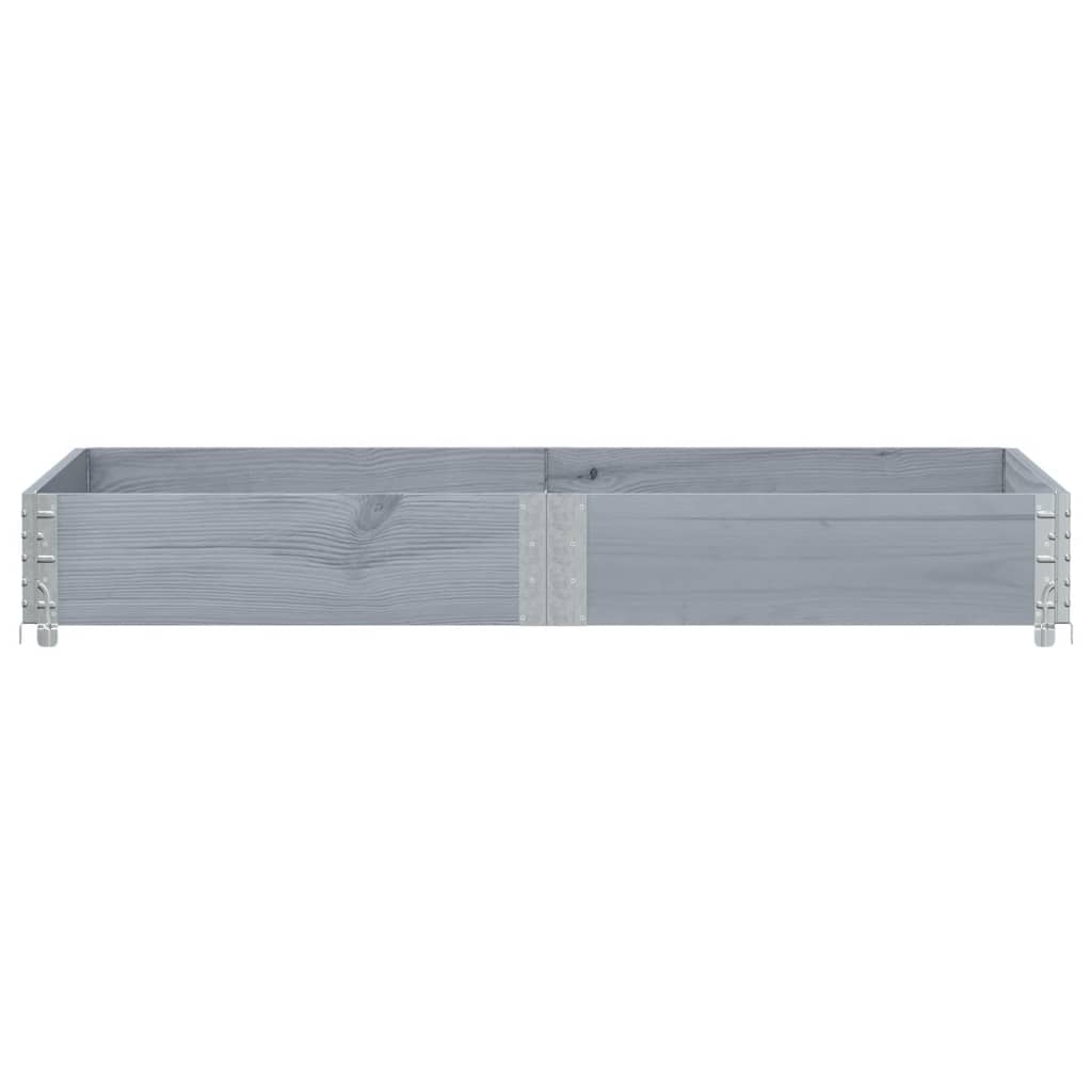 vidaXL Jardinieră de grădină, gri, 150x50 cm, lemn masiv pin vidaXL Jardinieră de grădină, gri, 150x50 cm, lemn masiv pin