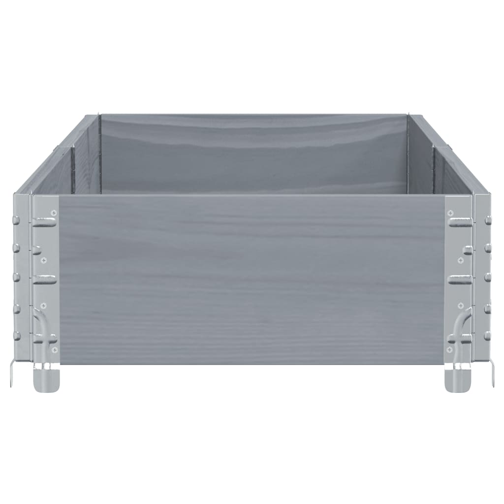 vidaXL Jardinieră de grădină, gri, 150x50 cm, lemn masiv pin vidaXL Jardinieră de grădină, gri, 150x50 cm, lemn masiv pin