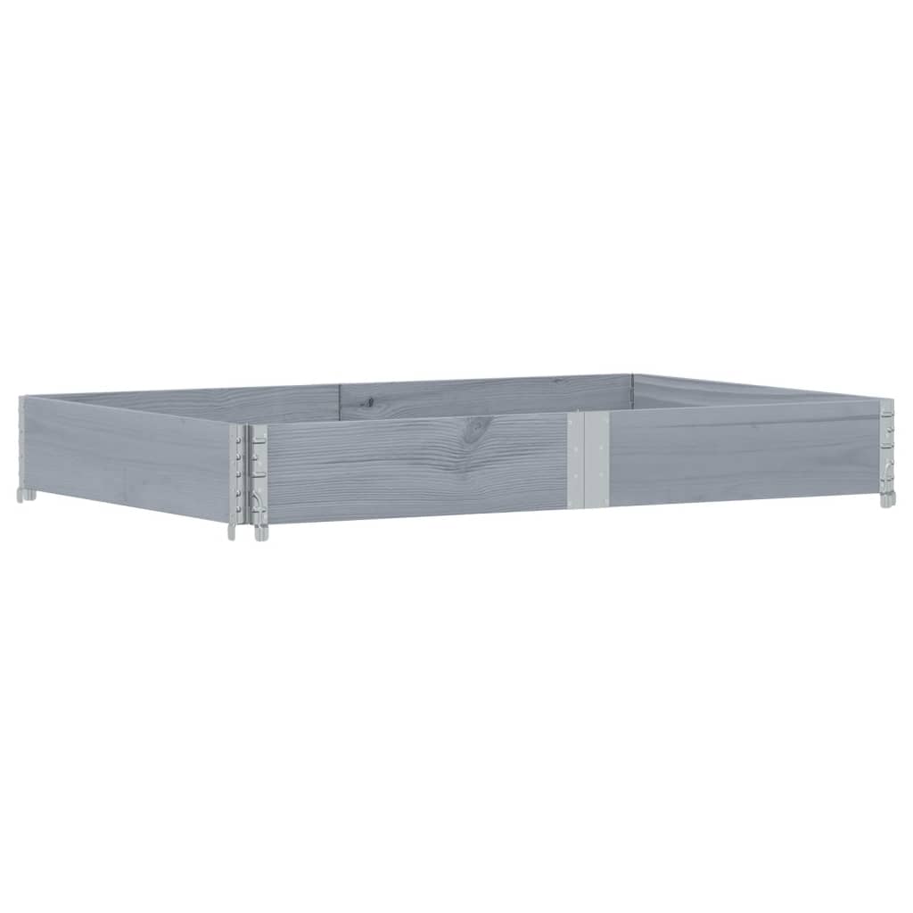 vidaXL Jardinieră de grădină, gri, 150x100 cm, lemn masiv pin vidaXL Jardinieră de grădină, gri, 150x100 cm, lemn masiv pin
