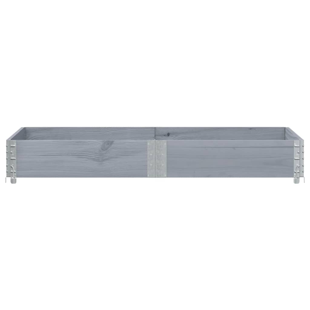 vidaXL Jardinieră de grădină, gri, 150x100 cm, lemn masiv pin vidaXL Jardinieră de grădină, gri, 150x100 cm, lemn masiv pin