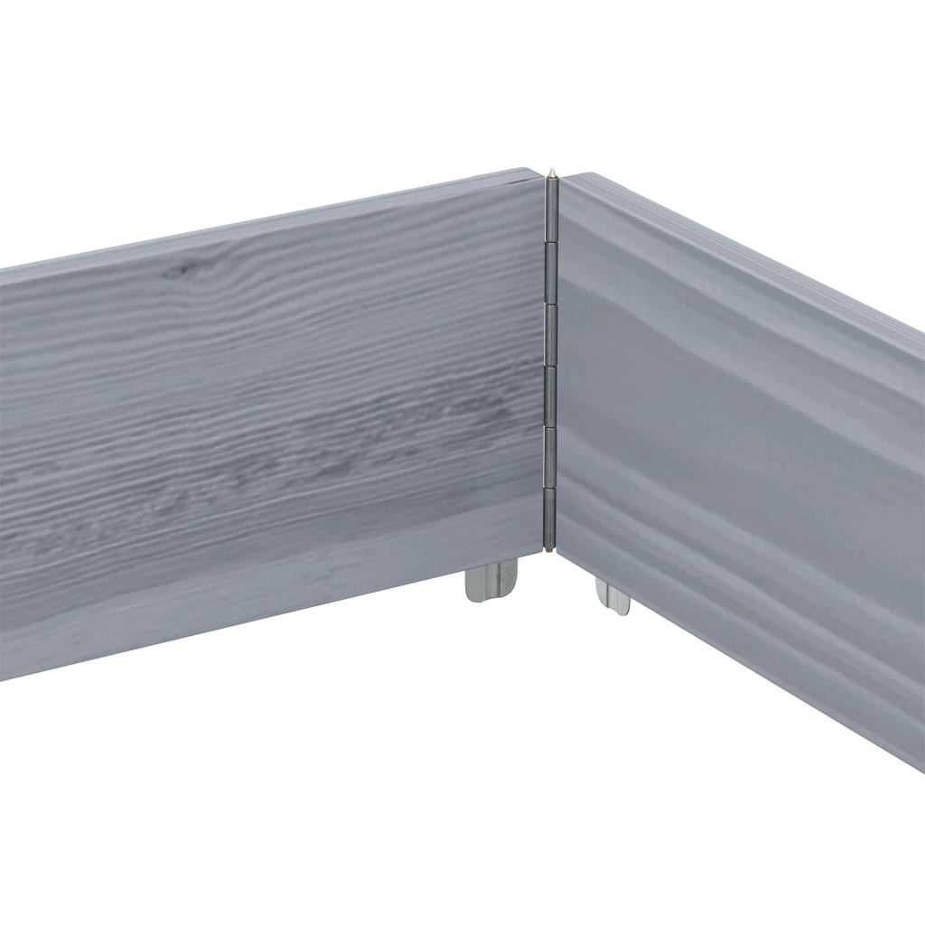 vidaXL Jardinieră de grădină, gri, 150x100 cm, lemn masiv pin vidaXL Jardinieră de grădină, gri, 150x100 cm, lemn masiv pin