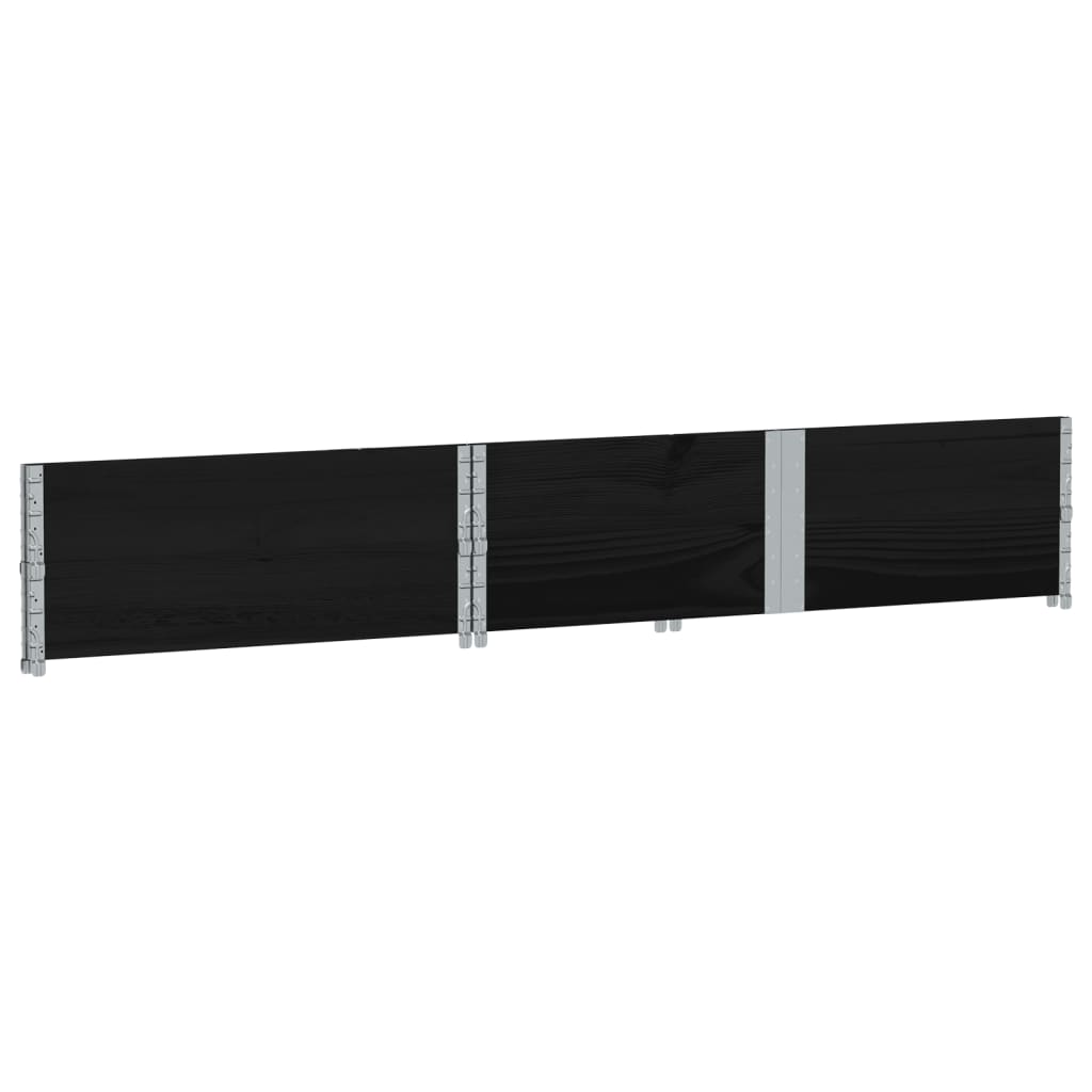 vidaXL Jardinieră de grădină, negru, 150x100 cm, lemn masiv pin vidaXL Jardinieră de grădină, negru, 150x100 cm, lemn masiv pin